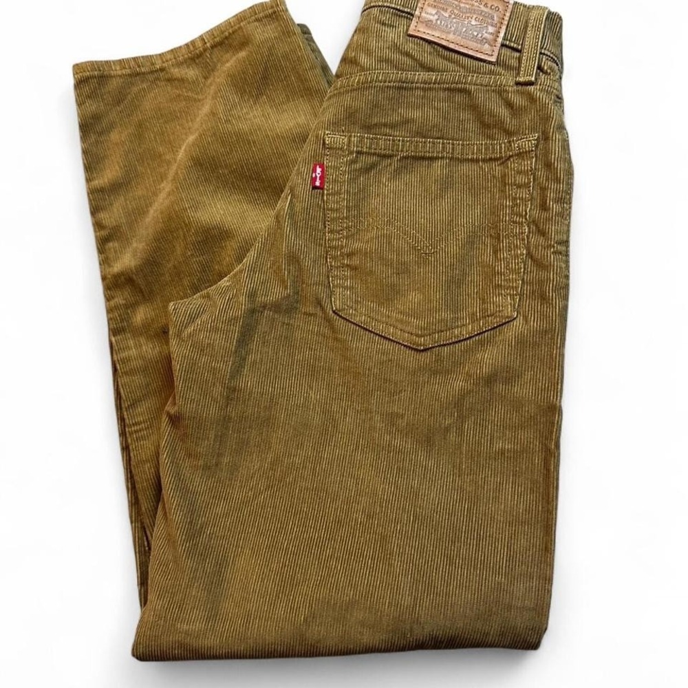 Levi's brown corduroy baggy dad pants size 24. Waist 28. Inseam 30.